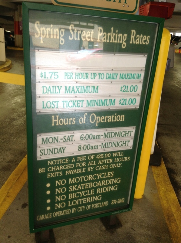 Street view of Spring St. Parking Garage