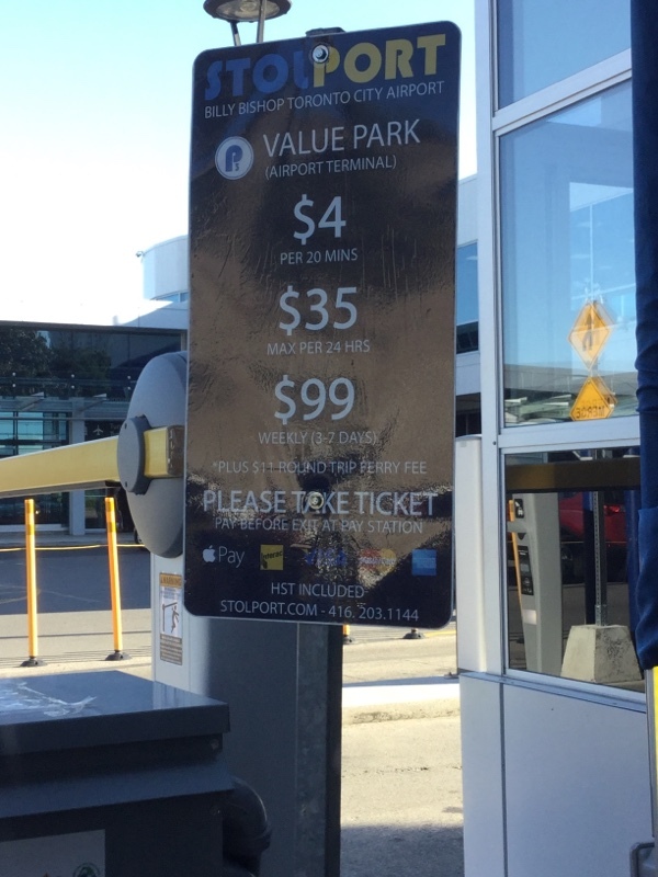 Street view of Billy Bishop Airport - Priority Valet