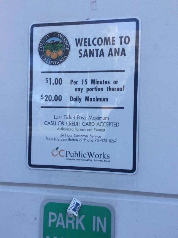 Street view of P7 - Twin Towers Parking Structure