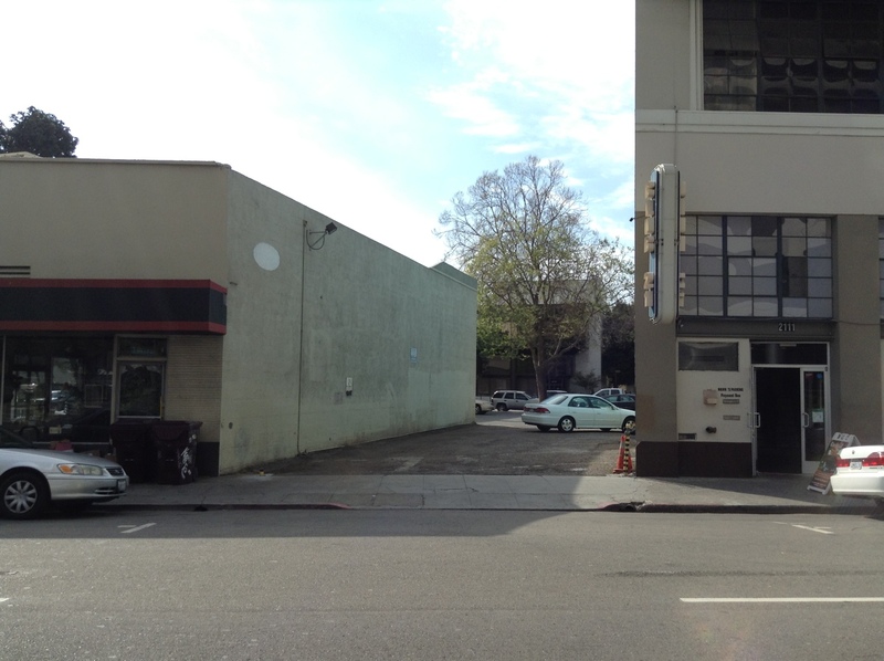 Street view of Franklin St lot