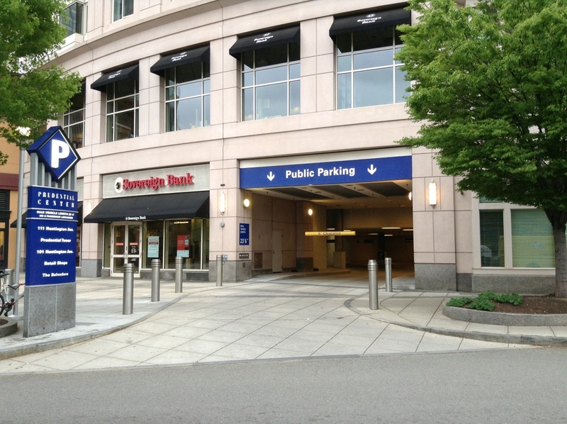 Street view of Prudential Center Garage