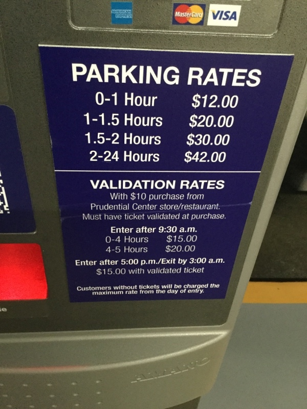 Street view of Prudential Center Garage