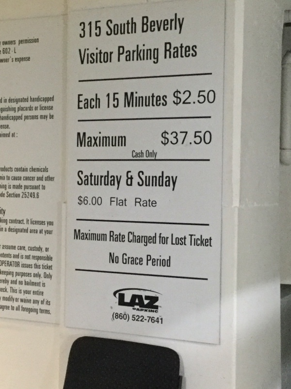 Street view of S Beverly Dr Parking Garage