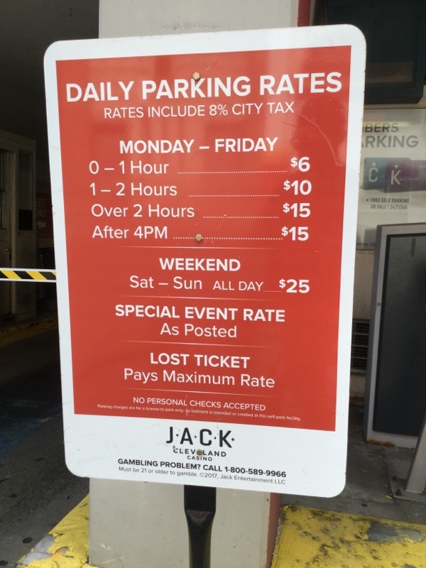 Street view of Jack Casino Garage