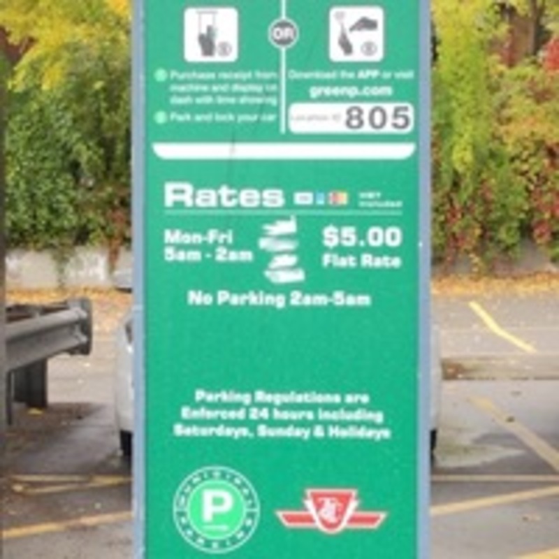 Street view of Carpark 805 - Keele Lot