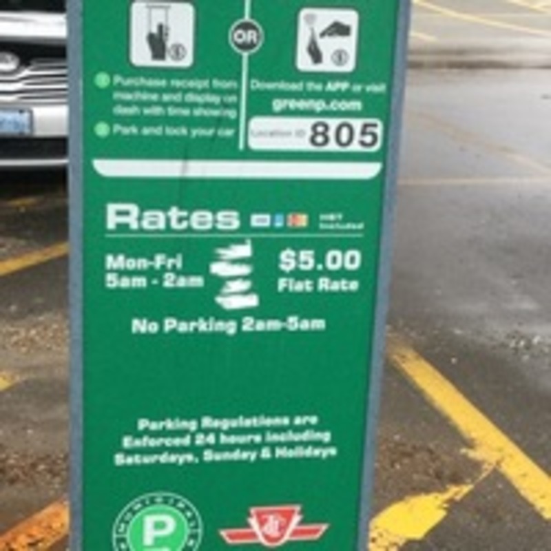 Street view of Carpark 805 - Keele Lot