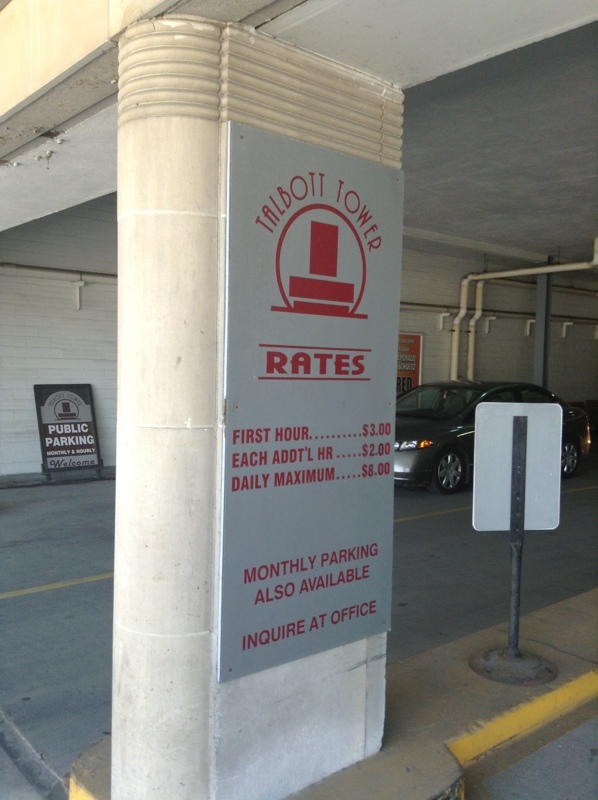 Street view of Talbott Tower Garage