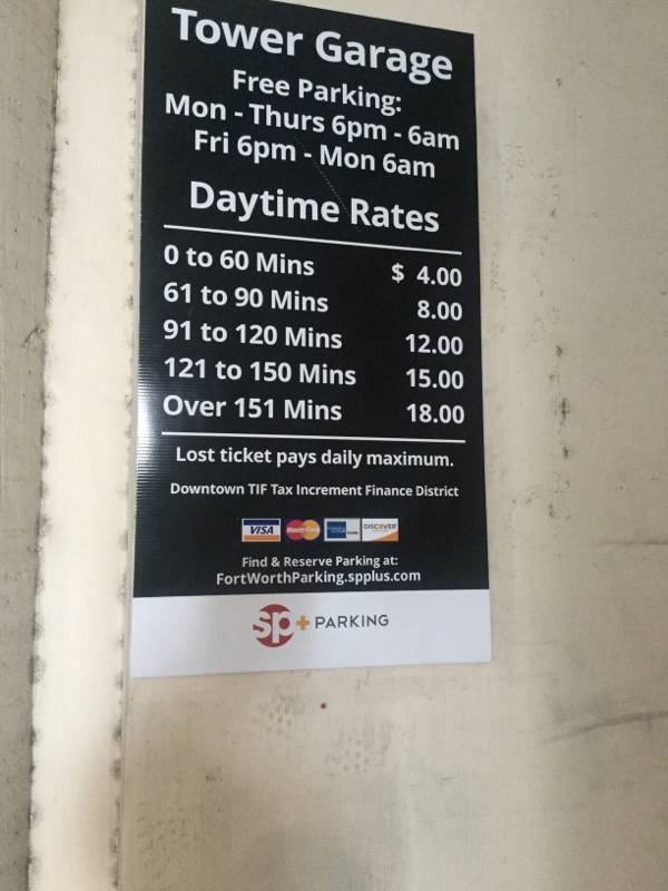 Street view of Tower Garage