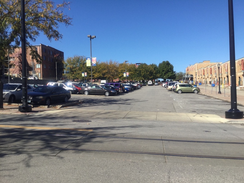 Street view of City Market Lot (500 Main St)