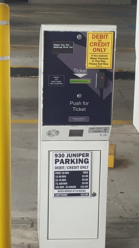 Street view of 930 Juniper Parking Garage