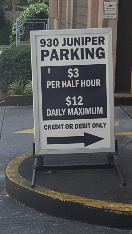 Street view of 930 Juniper Parking Garage