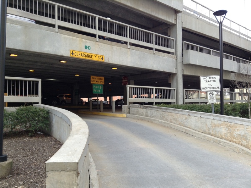 Street view of Municipal Building Deck