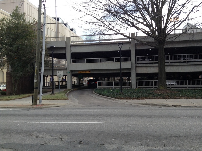 Street view of Municipal Building Deck