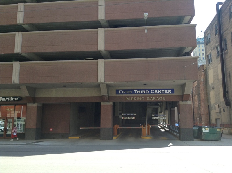 Street view of Fifth Third Center Garage