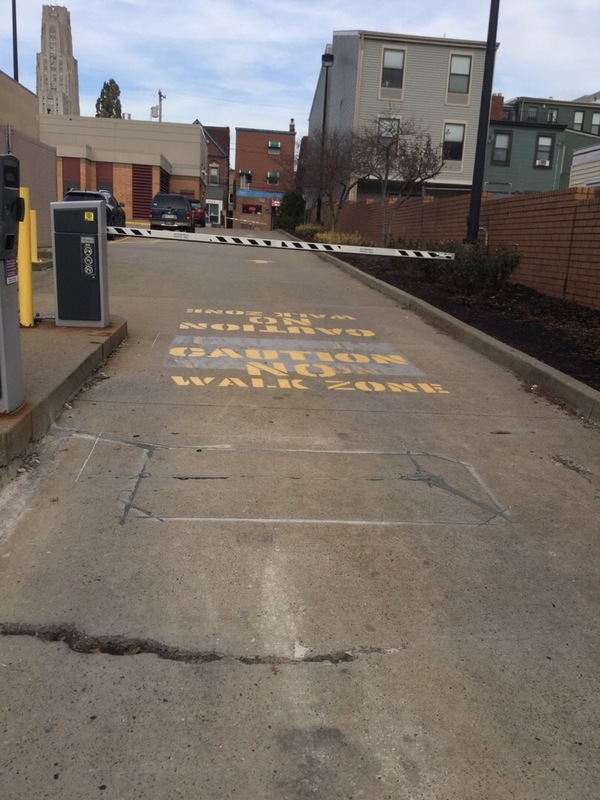 Street view of Forbes Tower Surface Lot
