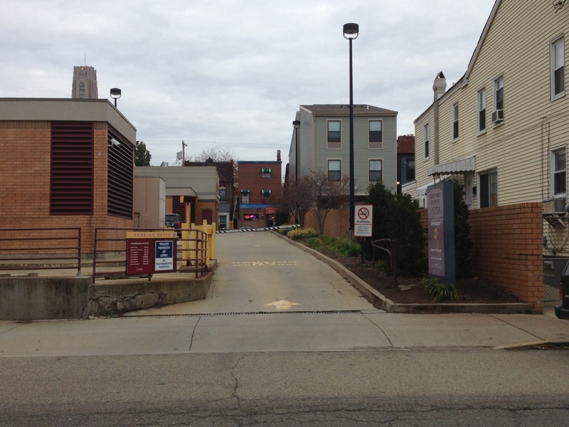 Street view of Forbes Tower Surface Lot