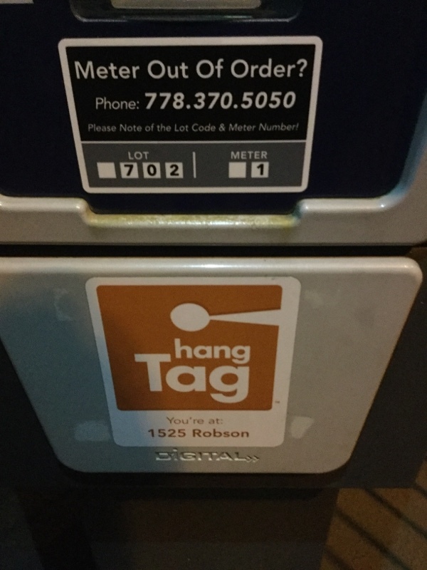 Street view of 1525 Robson - Lot #702