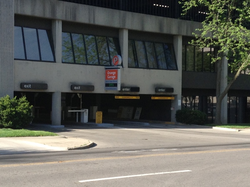 Street view of Orange Garage
