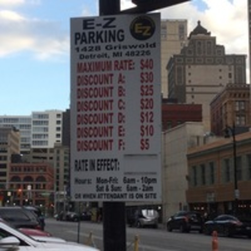 Street view of Griswold St Lot