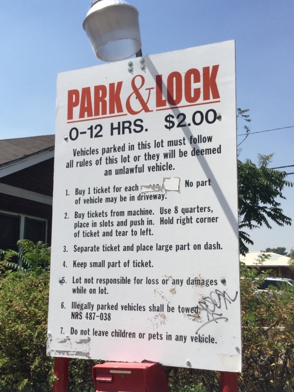 Street view of Park and Lock Parking