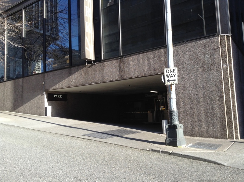 Street view of Financial Center Garage