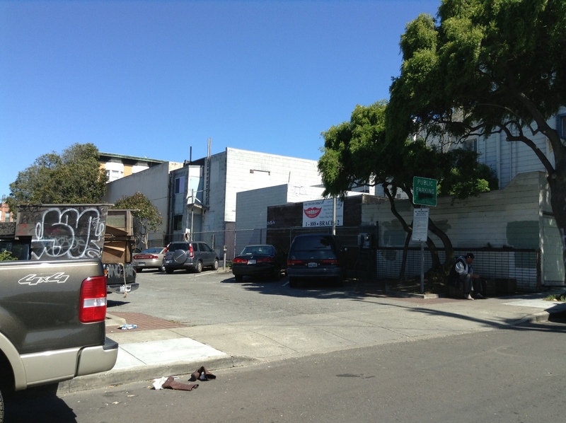 Street view of Norton/Mission Lot