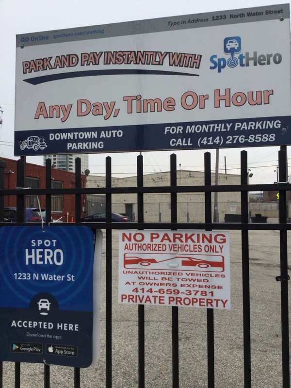 Street view of Water Street Lot