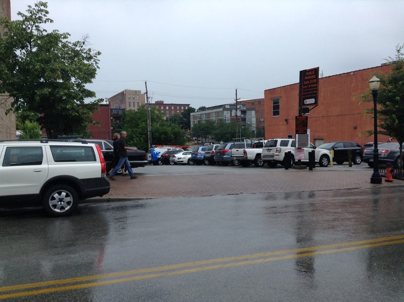 Street view of Walnut St Lot