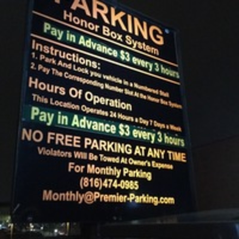 Street view of Walnut St Lot