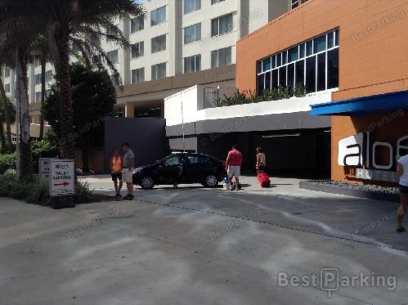 Street view of Aloft Hotel