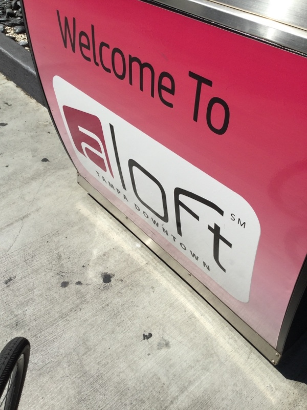 Street view of Aloft Hotel