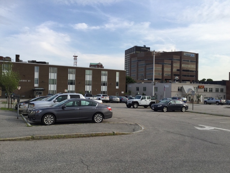 Street view of Pearl Street Parking Lot