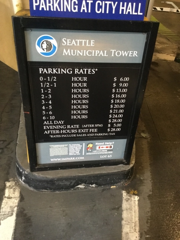 Street view of Seattle Municipal Tower