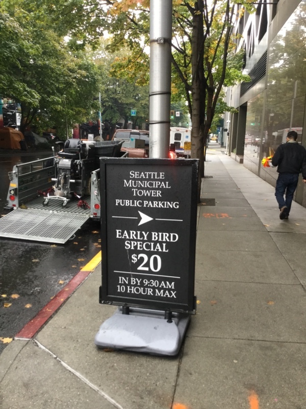 Street view of Seattle Municipal Tower