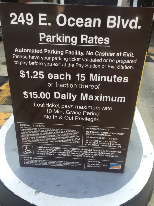 Street view of 249 E Ocean Blvd Garage