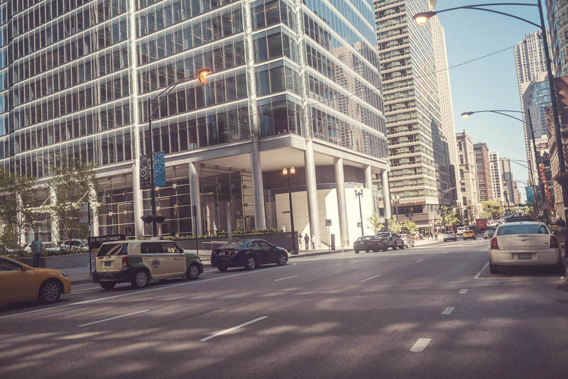 Street view of Westin Chicago River North - Valet Kiosk