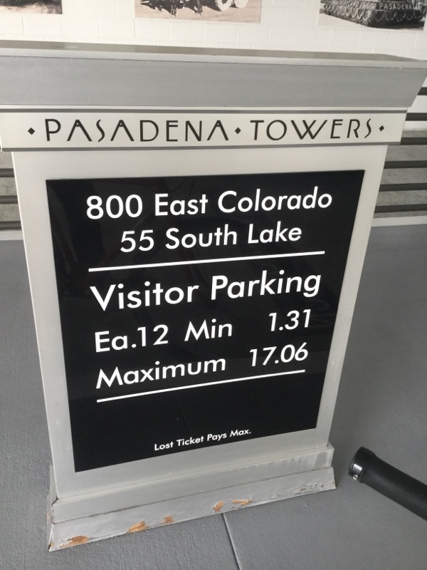 Street view of Pasadena Towers