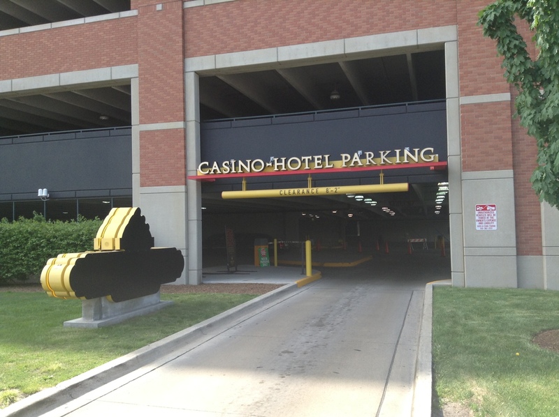 Street view of Greektown Casino Self Parking Garage