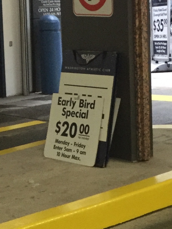 Street view of Washington Athletic Club Garage