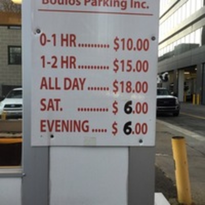 Street view of 3rd Ave/ Grant St Parking Lot