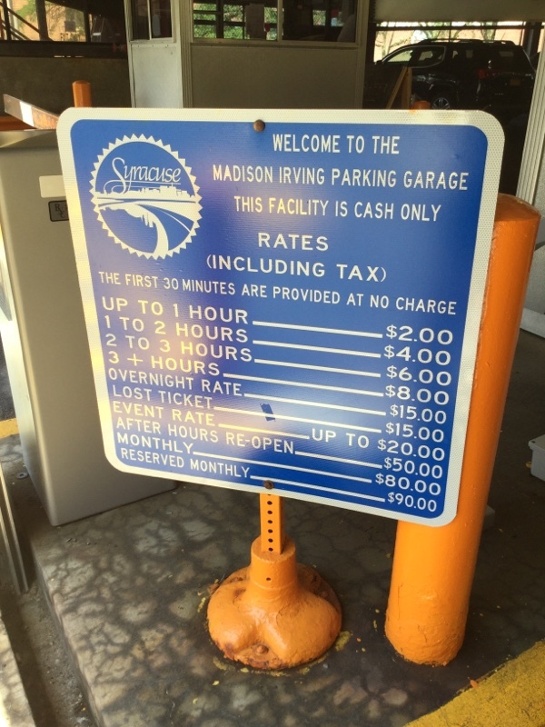 Street view of Madison Irving Parking Garage