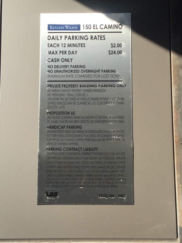 Street view of 150 El Camino Drive Garage