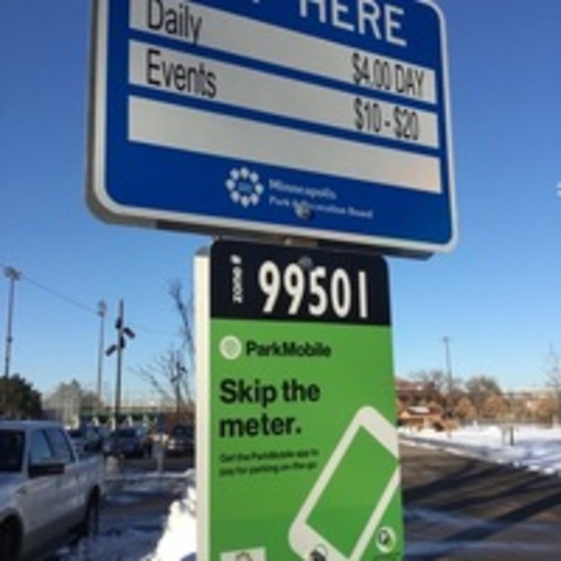 Street view of Parade Baseball/Sculpture Pay Parking Lot