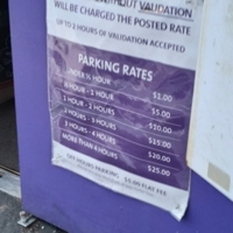 Street view of University Bookstore Lot