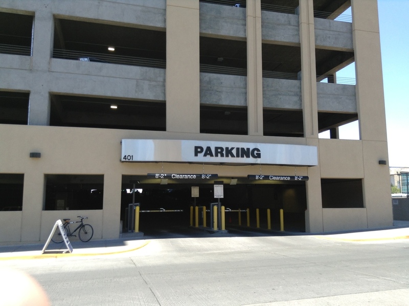 Street view of Mills Plaza Parking Garage