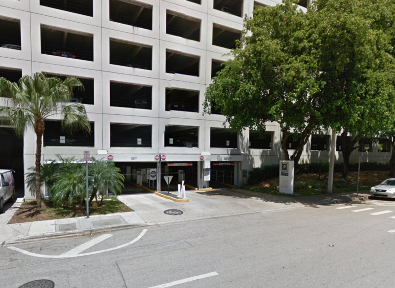 Street view of 801 Brickell Ave