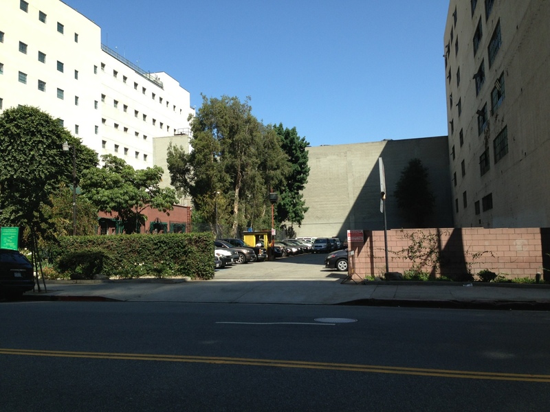 Street view of S Hope St Lot