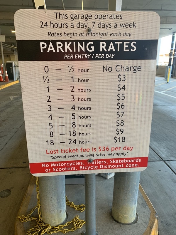 Street view of Health Center Garage (HCG)