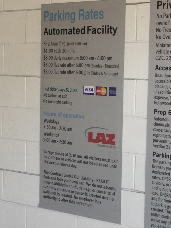 Street view of Hancock Ave Parking Garage