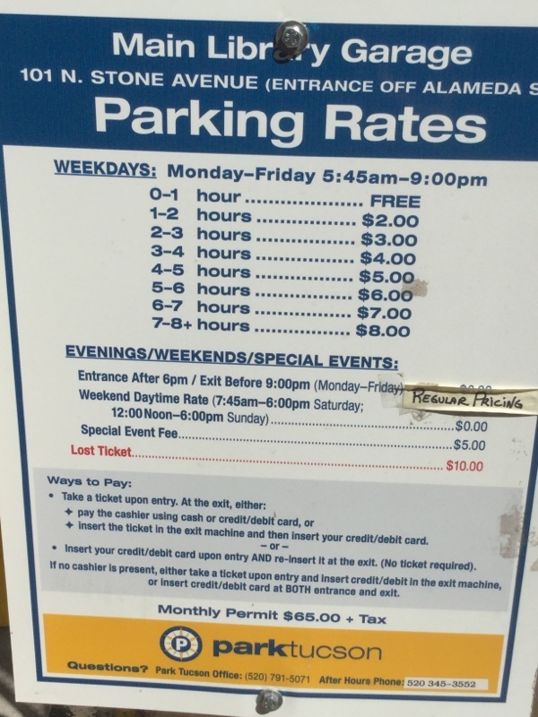 Street view of Main Library Garage